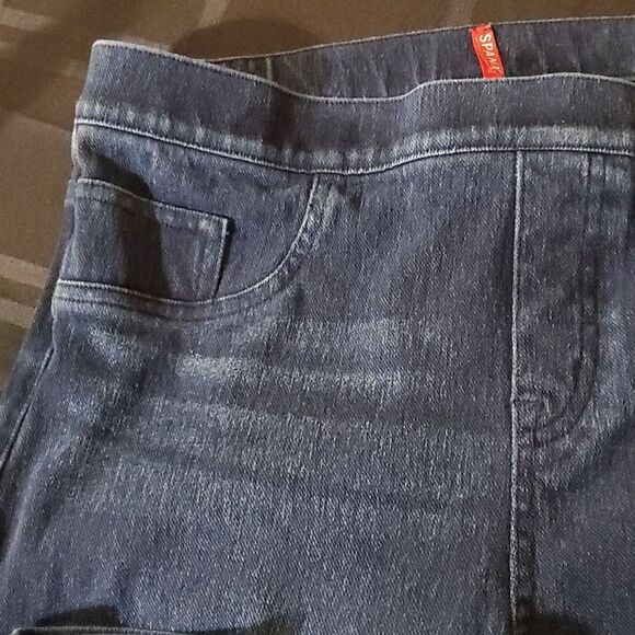 Spandex leggings L dark wash - Picture 3 of 5